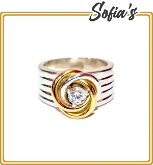 Ring with zircon stone