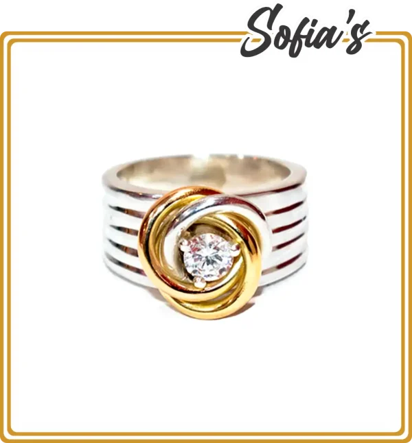 Ring with zircon stone