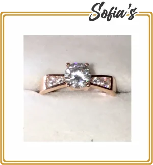 Gold and zirconia ring