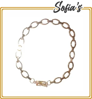 Bracelet with gold links