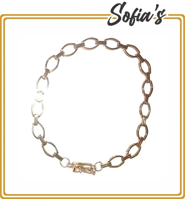 Bracelet with gold links