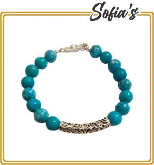 Bracelet with turquoise stones