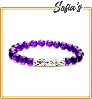 Bracelet of a single size with natural stones