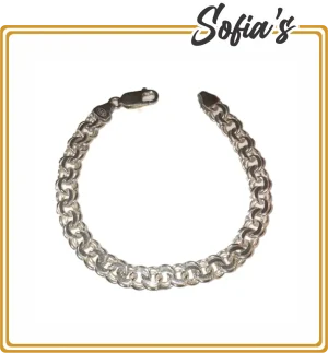 Unisex silver bracelet