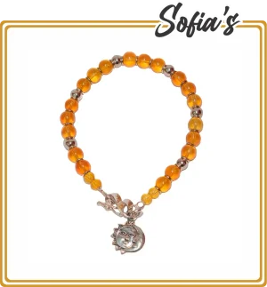 Sun and moon pattern bracelet