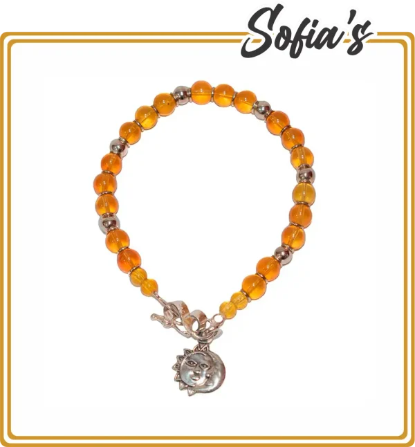 Sun and moon pattern bracelet