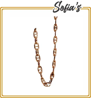 18k double-link chain