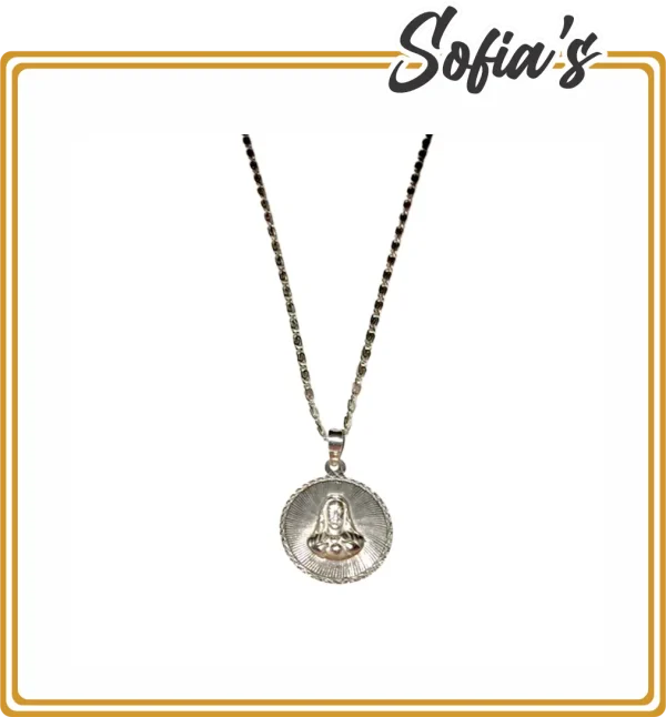 Silver chain and medal 9.25