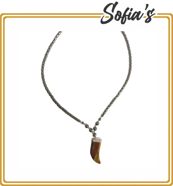 Natural stone necklace