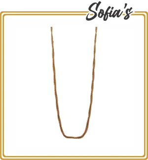 Large unisex steel and gold chain