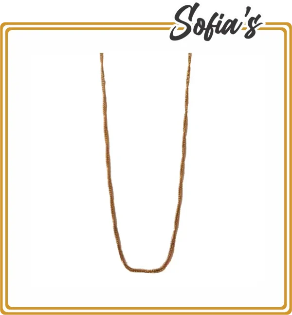 Large unisex steel and gold chain