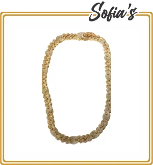 Large laminated gold chain