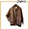 Brown Synthetic Jacket - Chor