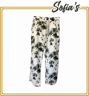 Rose Print Pants - Cristina