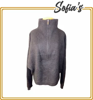 Knitted Sweater with High Neck - 100% Cashmere, Saks Brand