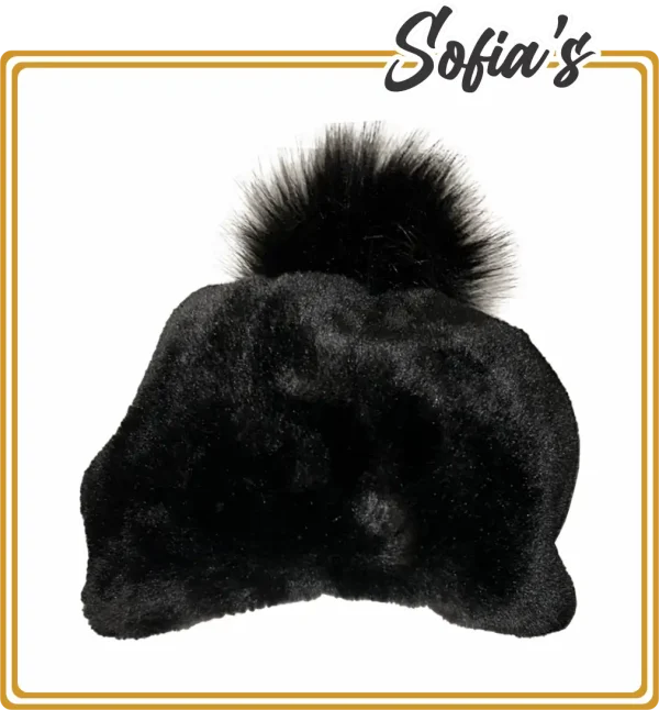 Faux Fur Hat with Cotton Linen - UGG Brand