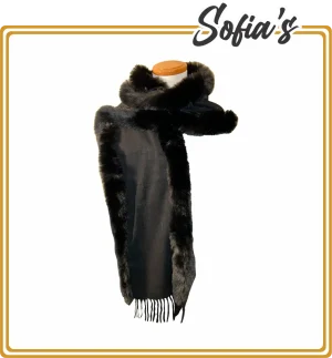 Fake Fur Scarf in Acrylic - Adrienne Brand