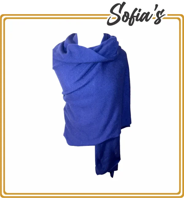 Dark Blue Cashmere Scarf