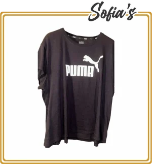 100% Cotton Puma T-Shirt - Black - Unisex