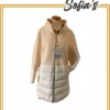 Cream Coat with Feathers by Herni