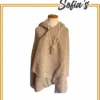 Extra large alpaca wool knitted 2