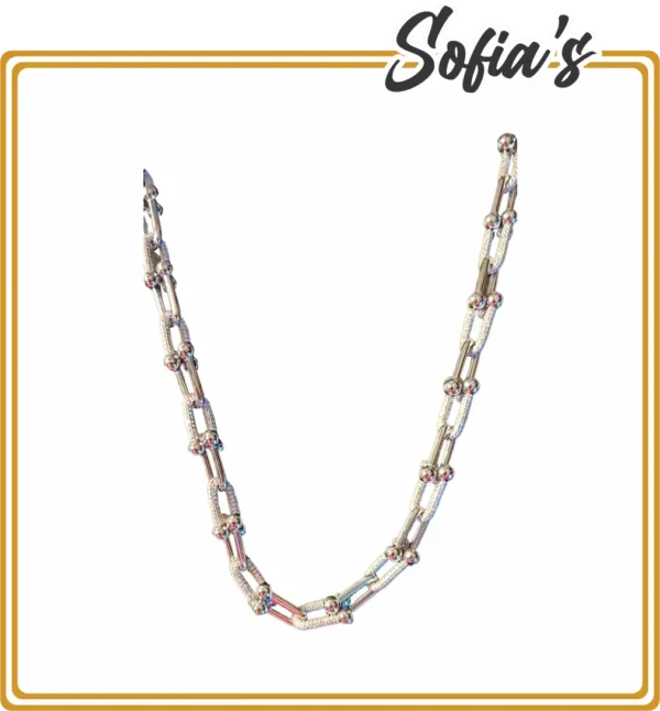 Thick link chain in 925 silver