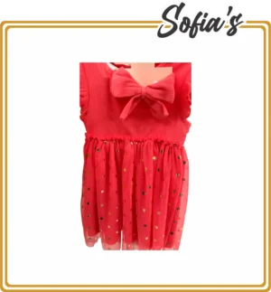 Tull Dress with Hair Bow