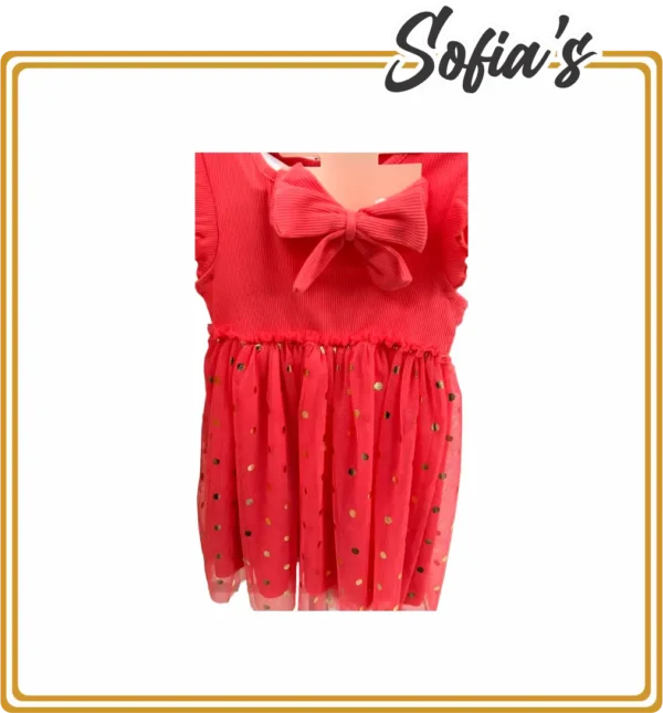 Tull Dress with Hair Bow