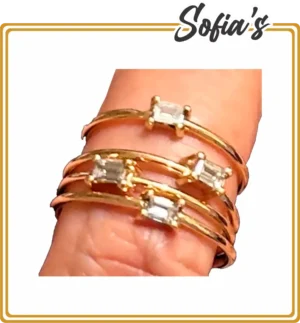 Rings in Sizes 7 Gold 14K with Diamonds
