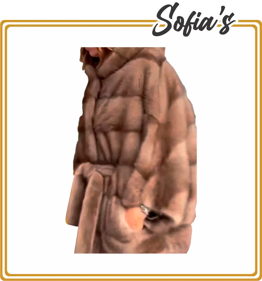 Batwing-style Mink Fur Jacket