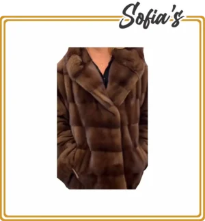 Short Brown Mink Jacket