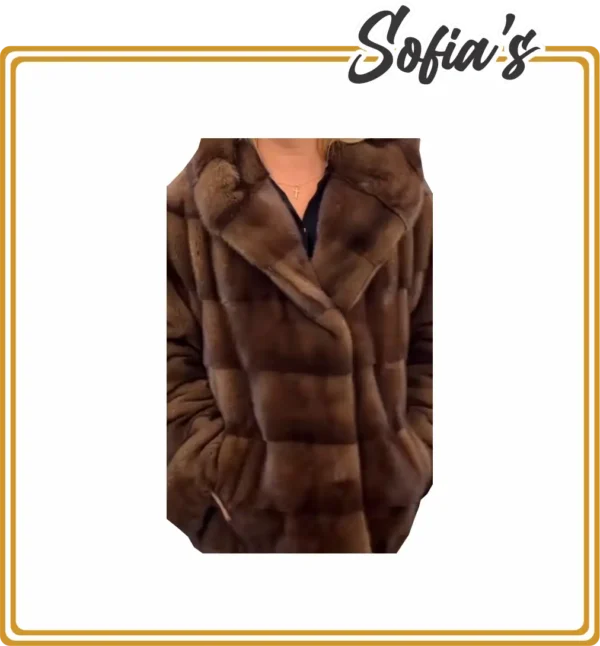 Short Brown Mink Jacket